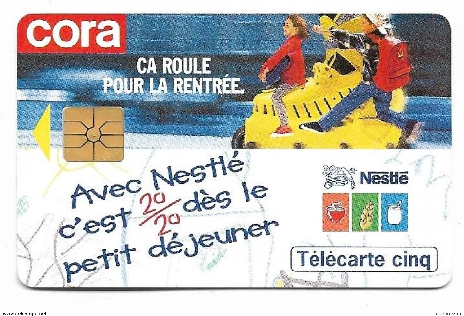 TELECARTE 5 UNITE  CORA   8/96 13900 EX - 5 Unidades