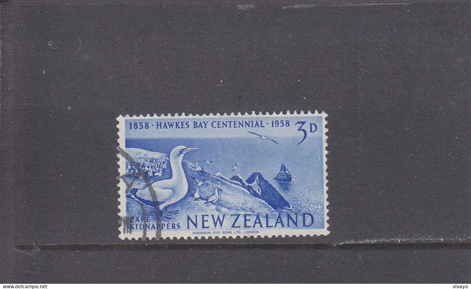 NEW ZEALAND - O / FINE CANCELLED - 1958 - HAWKES BAY - BIRDS -   Yv. 372 - Mi. 379 - Gebraucht