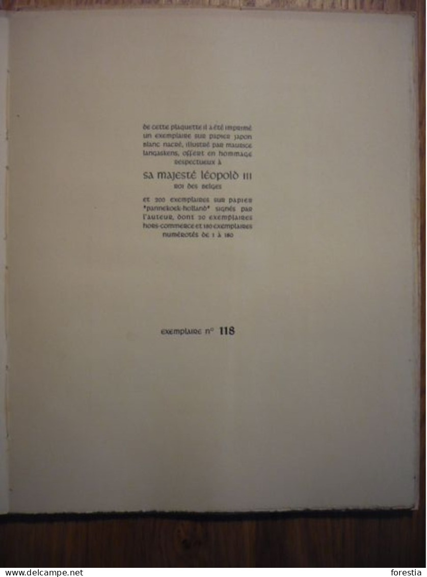 Une Page D'histoire - La Campagne Des 18 Jours Et La Reddition De L'Armée Belge - Tirage Limité 200 Ex - Signé - STRUYE - Français