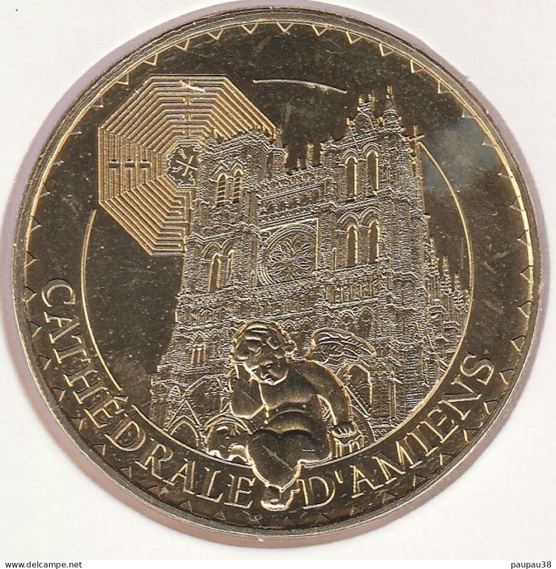 MONNAIE DE PARIS 2015 - 80 AMIENS Cathédrale -L' Ange-Pleureur Et Le Labyrinthe - 2015