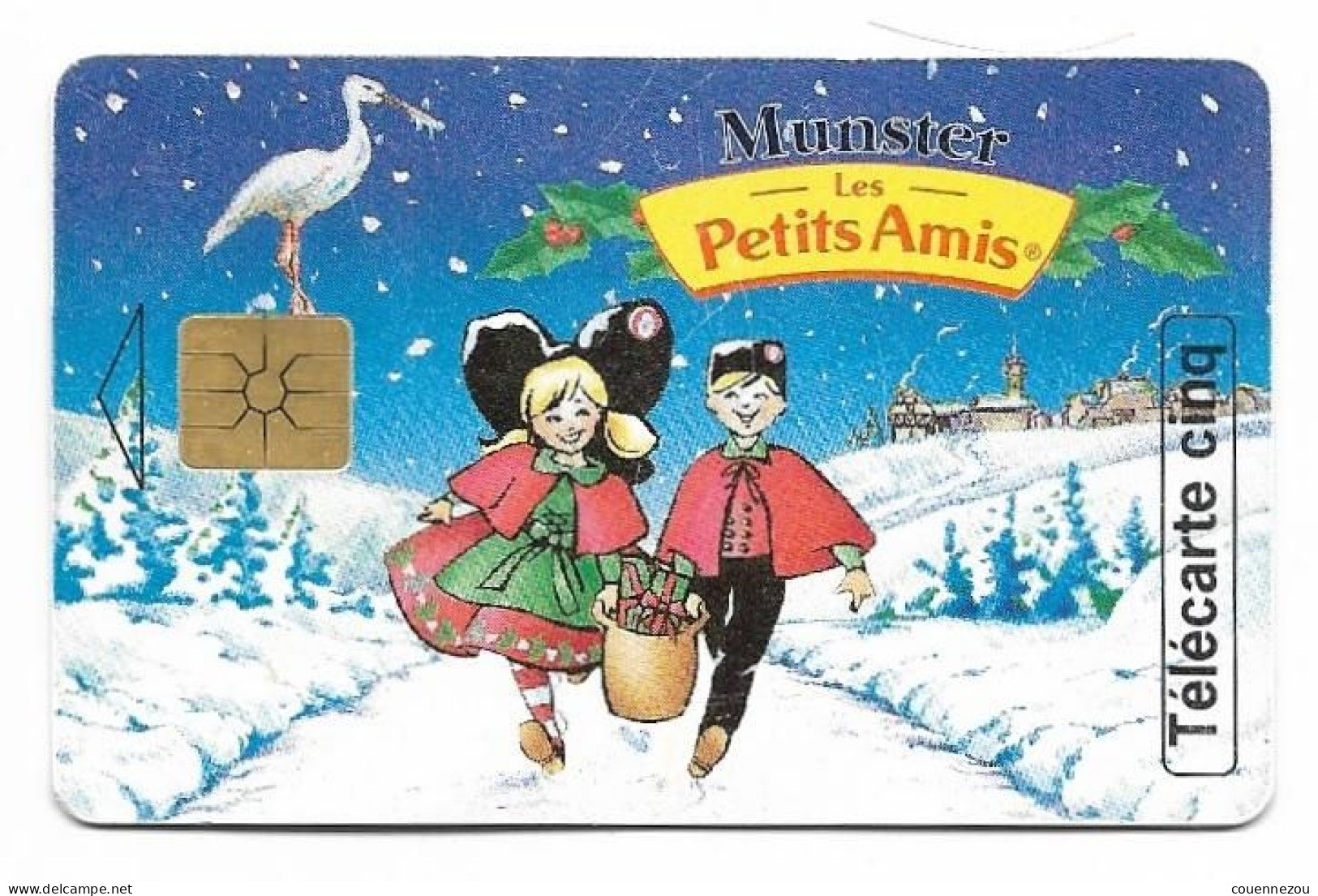 TELECARTE 5 UNITE  MUNSTERPETITS AMIS  10/96 7000 EX - 5 Einheiten