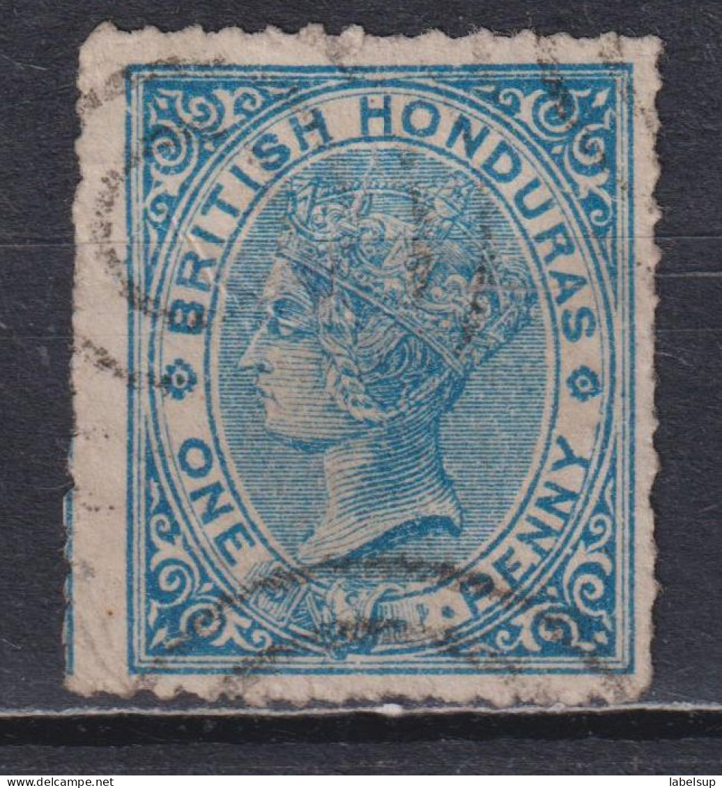 Timbre Oblitéré Du Honduras Britannique De 1884 N° 13 - Honduras Británica (...-1970)