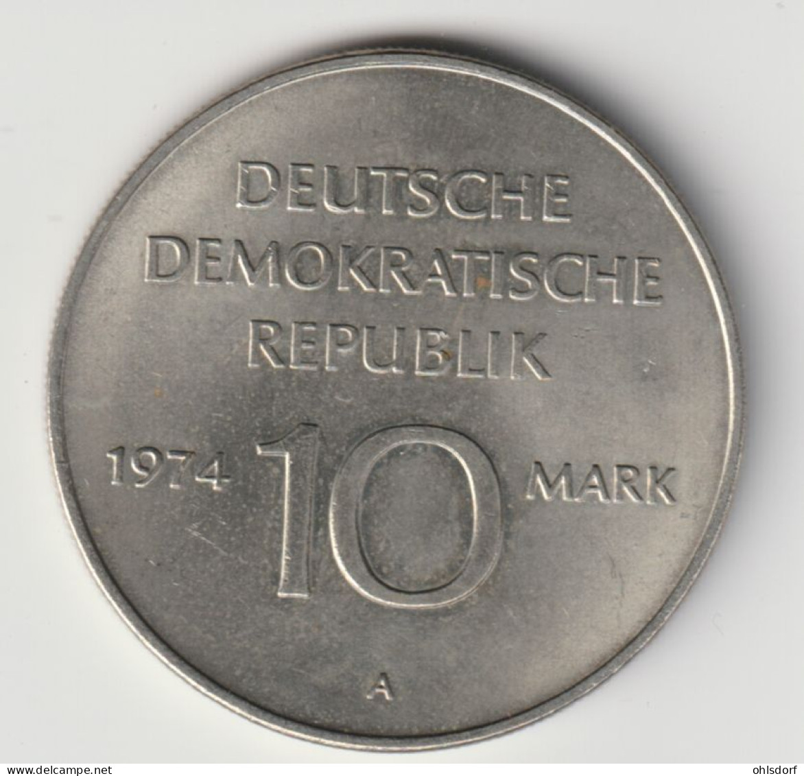 DDR 1974: 10 Mark, 25 Jahre, KM 50 - 10 Mark