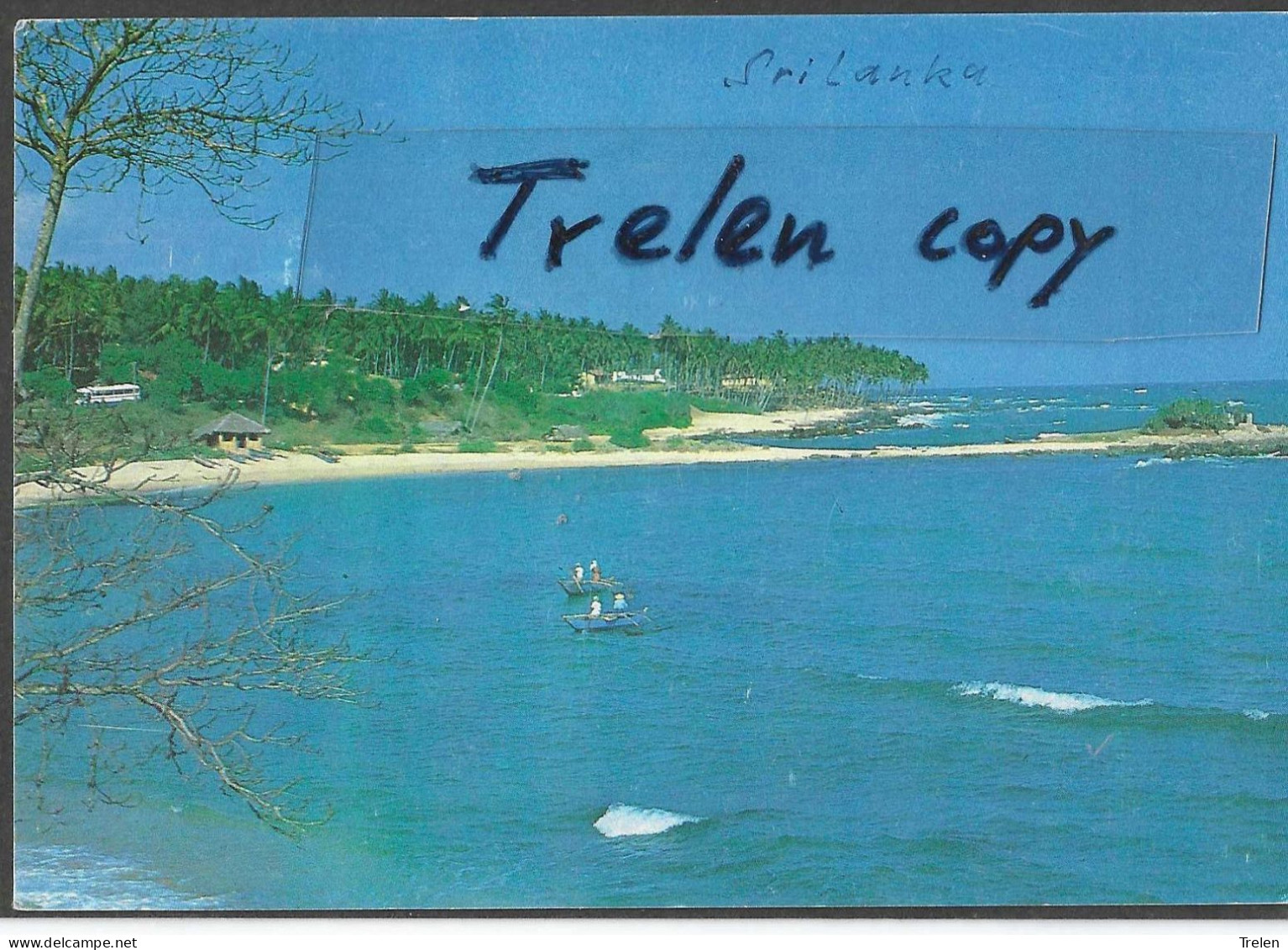 Sri Lanka, Tangalle, Beach,  Beschrieben, Ecrit - Sri Lanka (Ceylon)