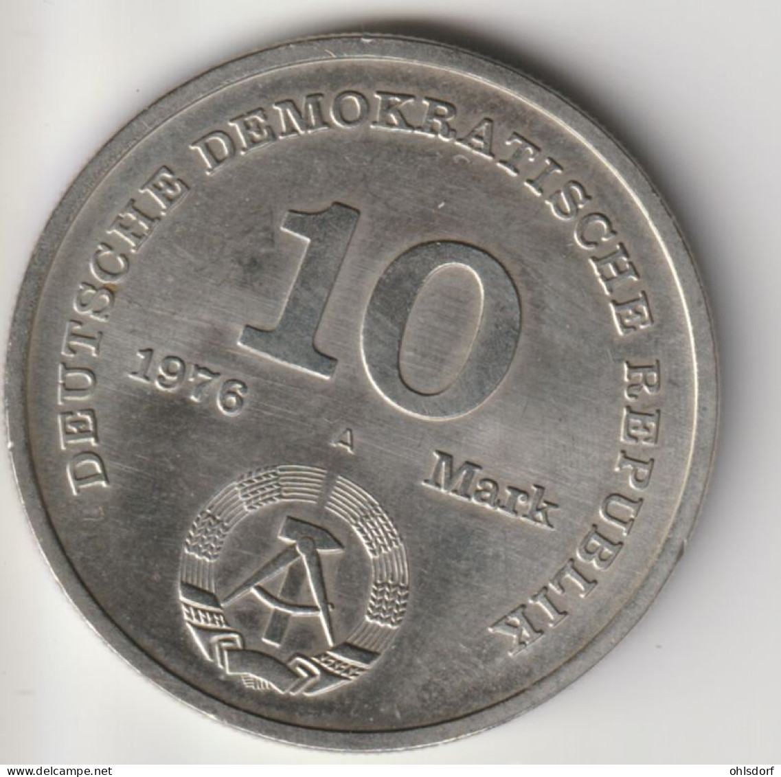 DDR 1976: 10 Mark, NVA, KM 61 - 10 Mark