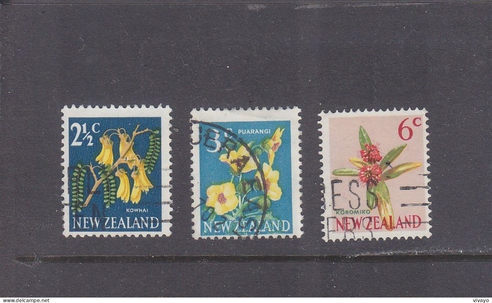 NEW ZEALAND - O / FINE CANCELLED - 1967 - DEFS. - FLOWERS - Yv. 446, 447, 450 -  Mi. 459, 40, 463 - Gebraucht