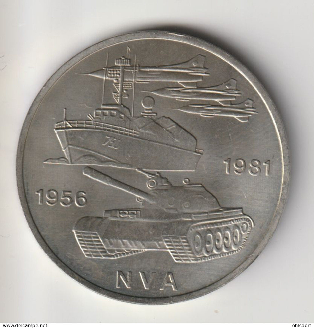 DDR 1981: 10 Mark, NVA, KM 80 - 10 Mark
