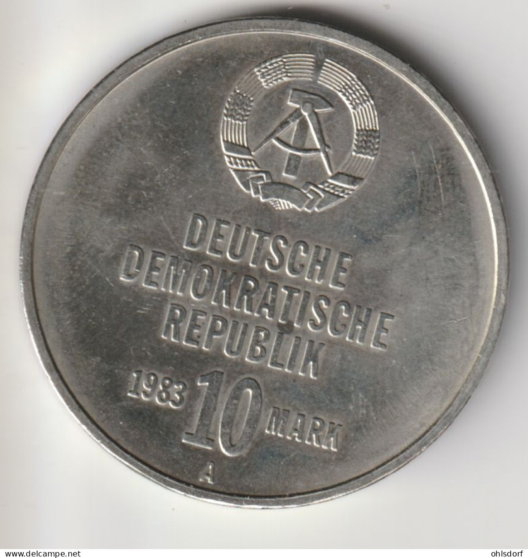 DDR 1983: 10 Mark, Kampfgruppen, KM 93 - 10 Mark