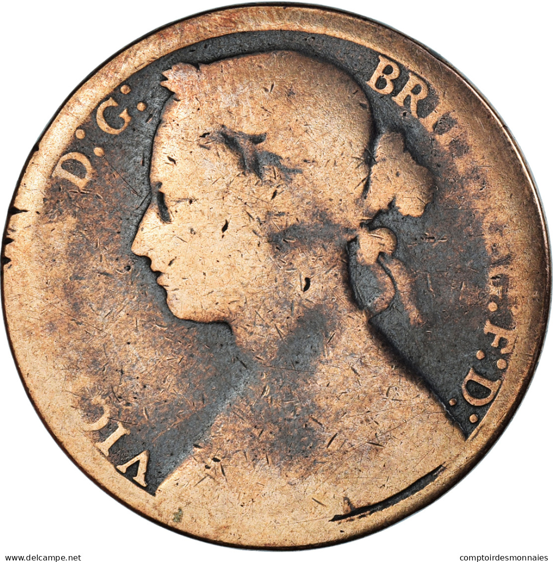 Monnaie, Grande-Bretagne, Penny, 1876 - D. 1 Penny