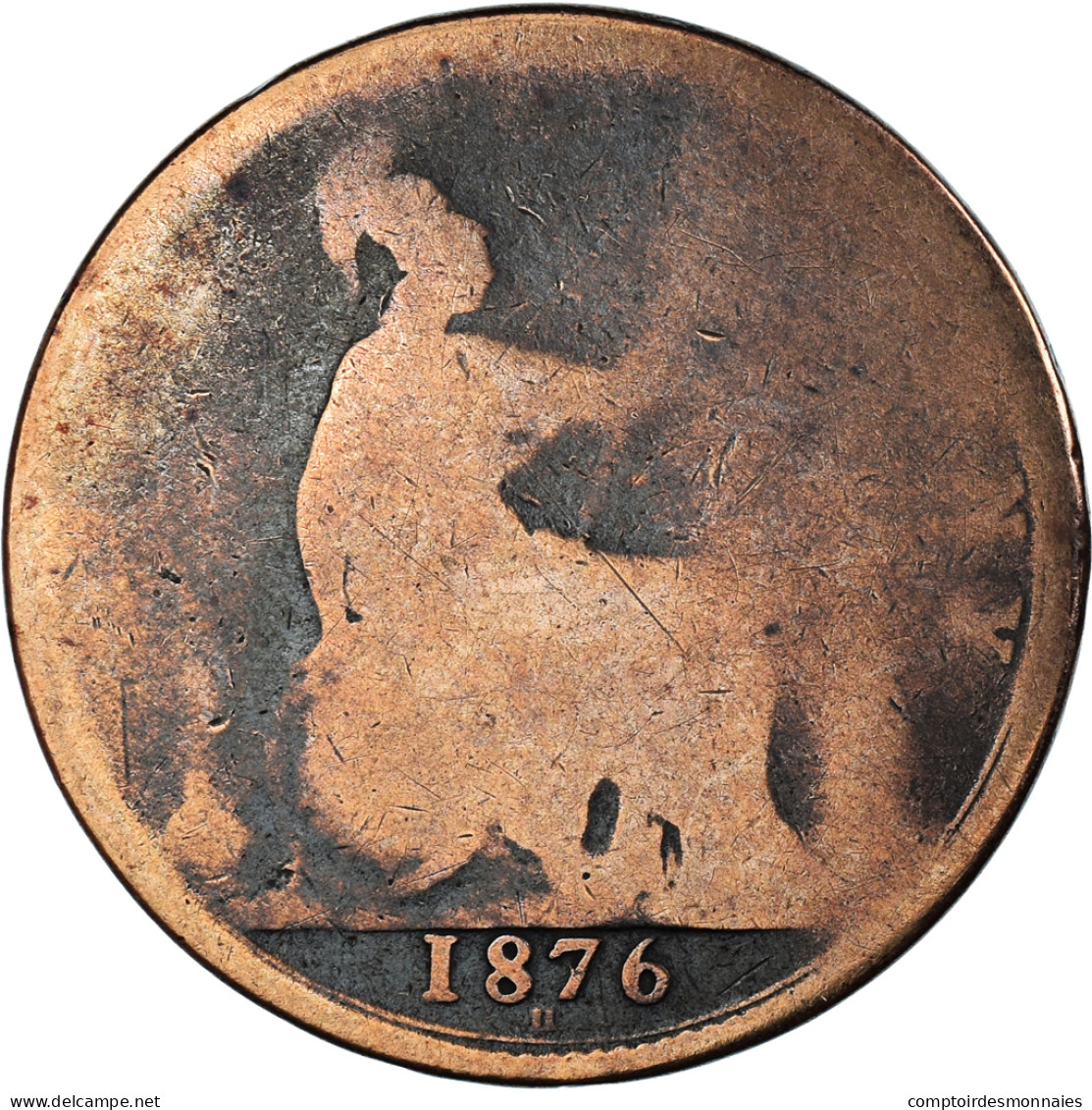 Monnaie, Grande-Bretagne, Penny, 1876 - D. 1 Penny