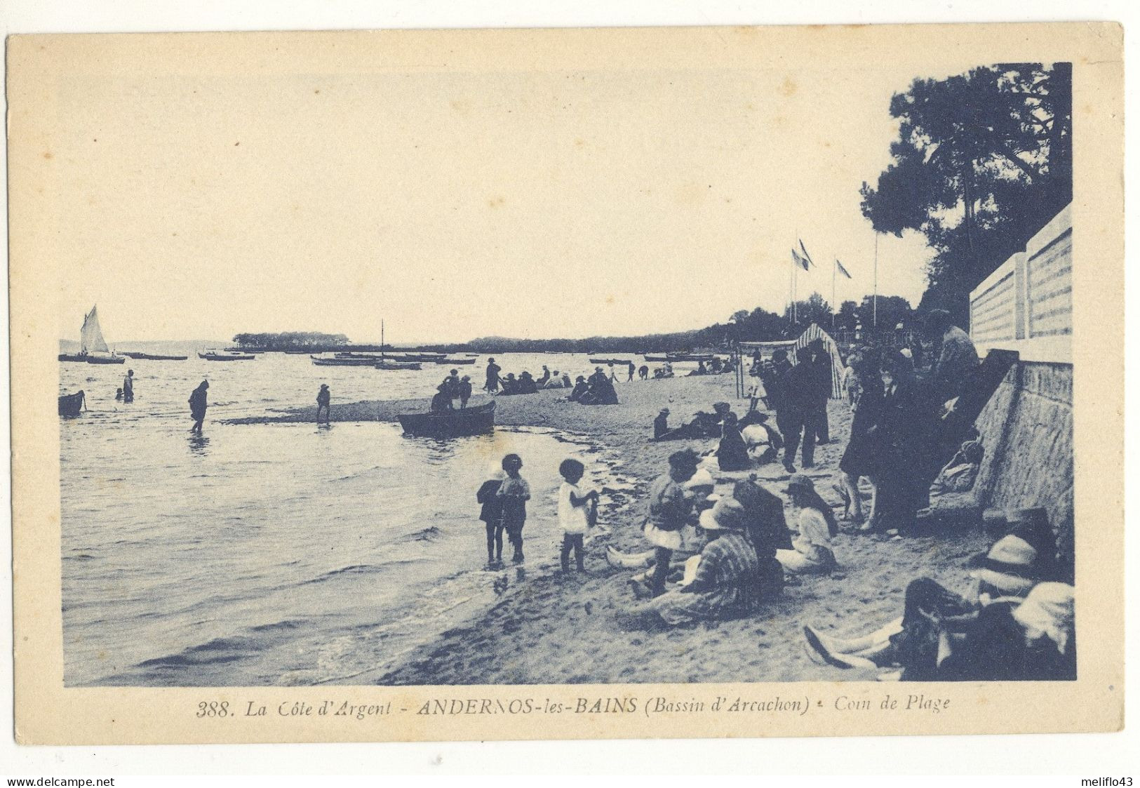 33/ CPA A - Andernos Les Bains - Coin De Plage - Andernos-les-Bains