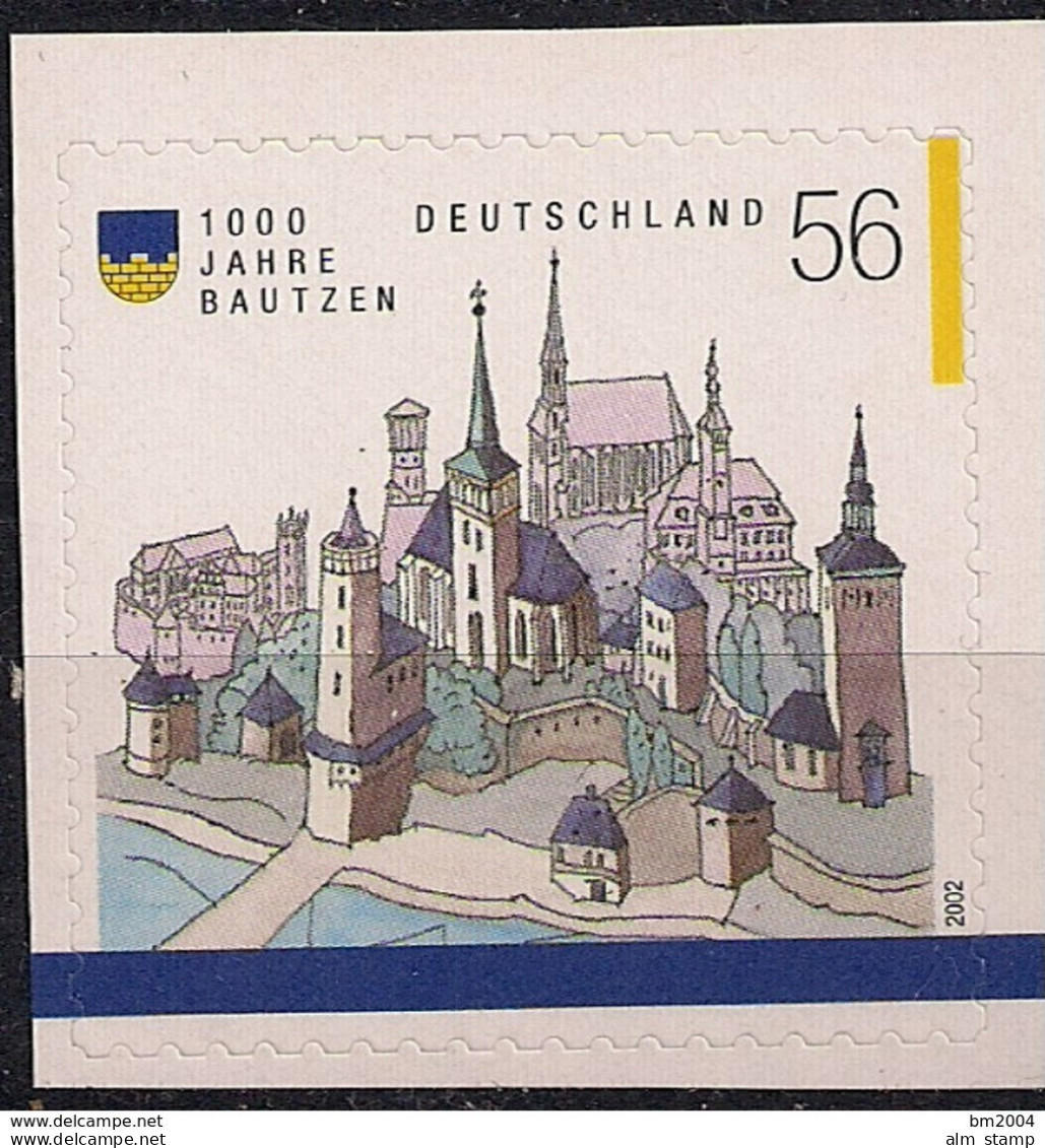 2002 Deutschland Germany Mi. 2245 **MNH 1000 Jahre Bautzen  Booklet Stamp - Ungebraucht