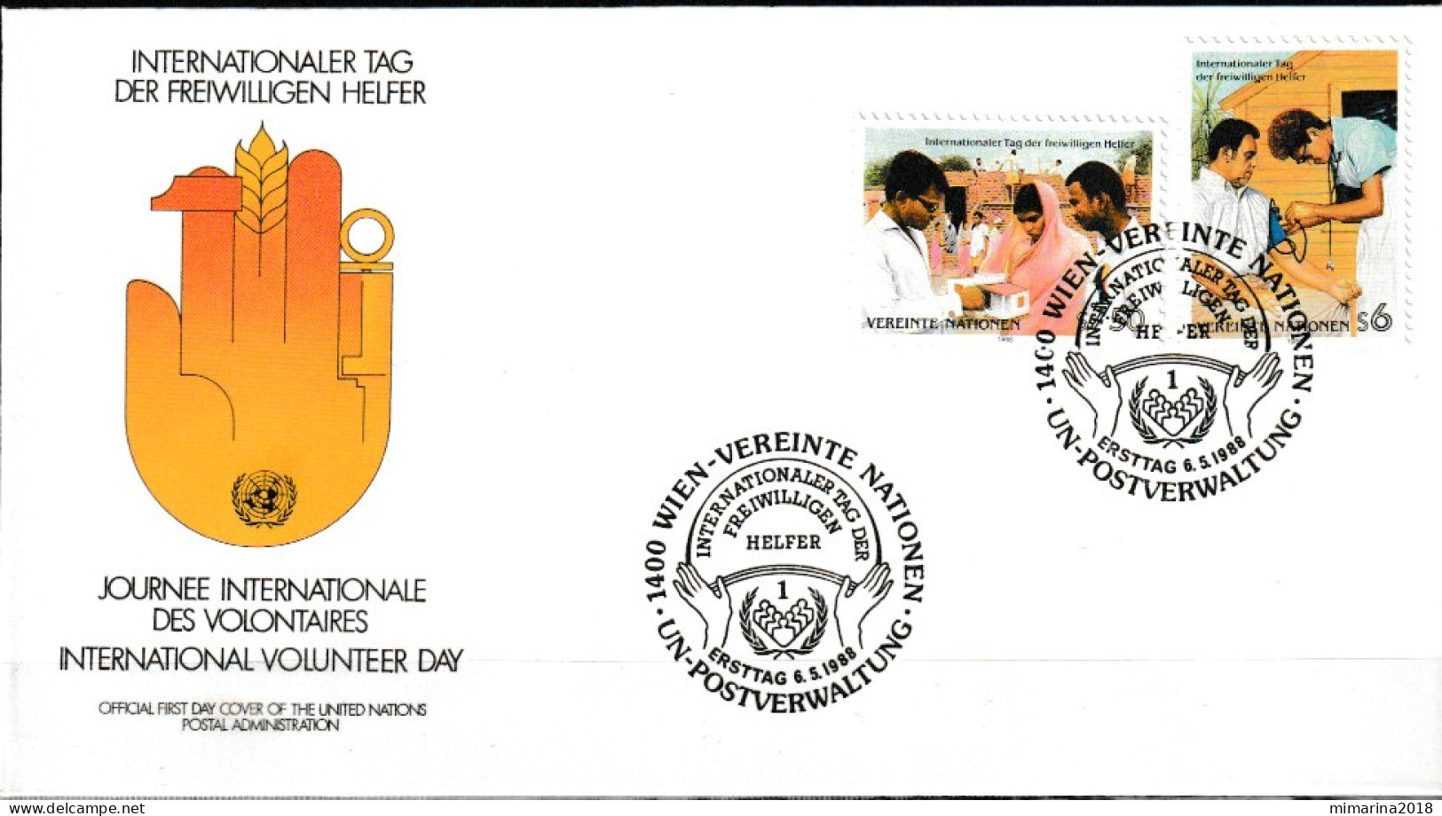 UN  WIEN  1988  FDC - Other & Unclassified