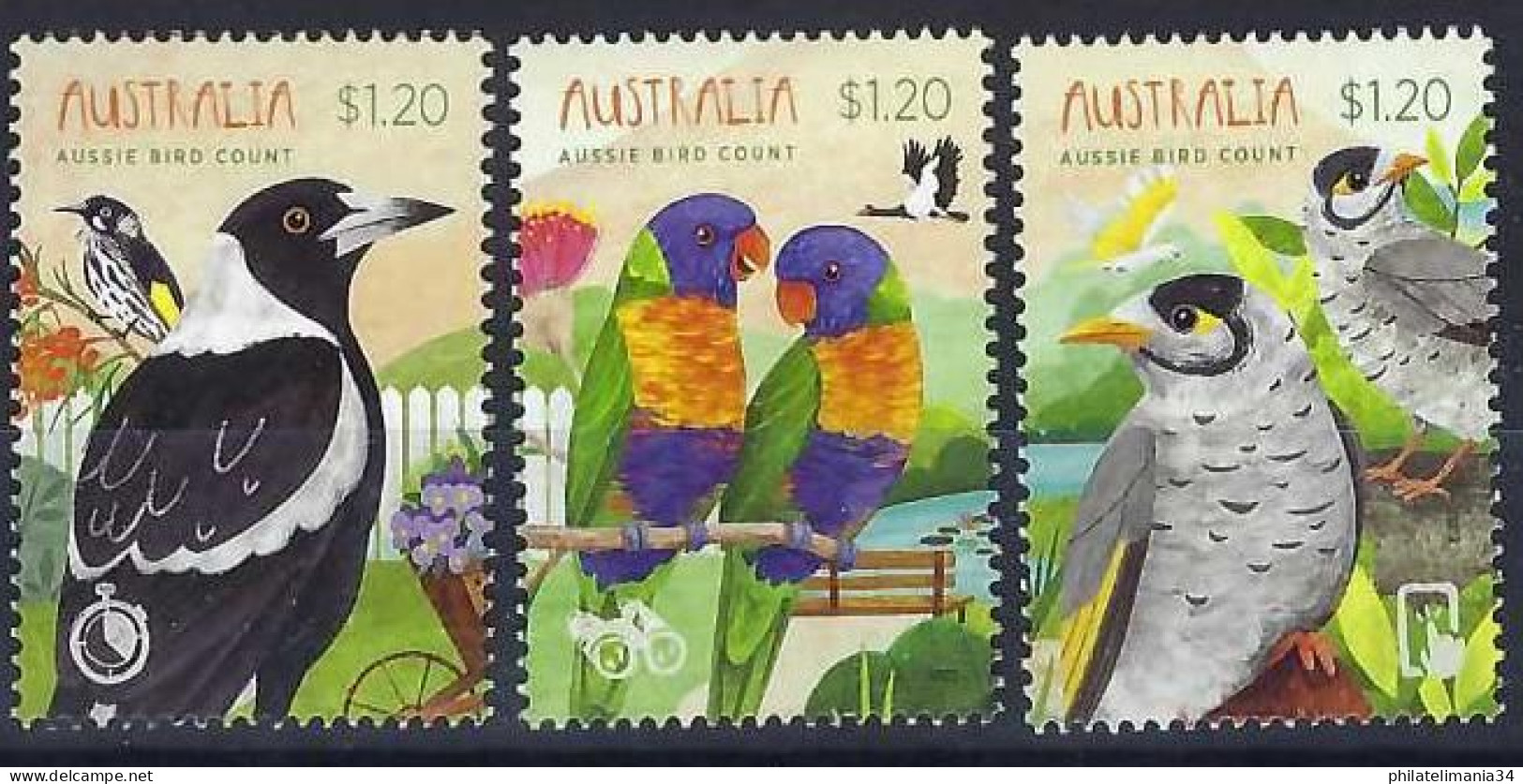 Australie 2023 - Série AUSSIE Oiseaux - Neufs