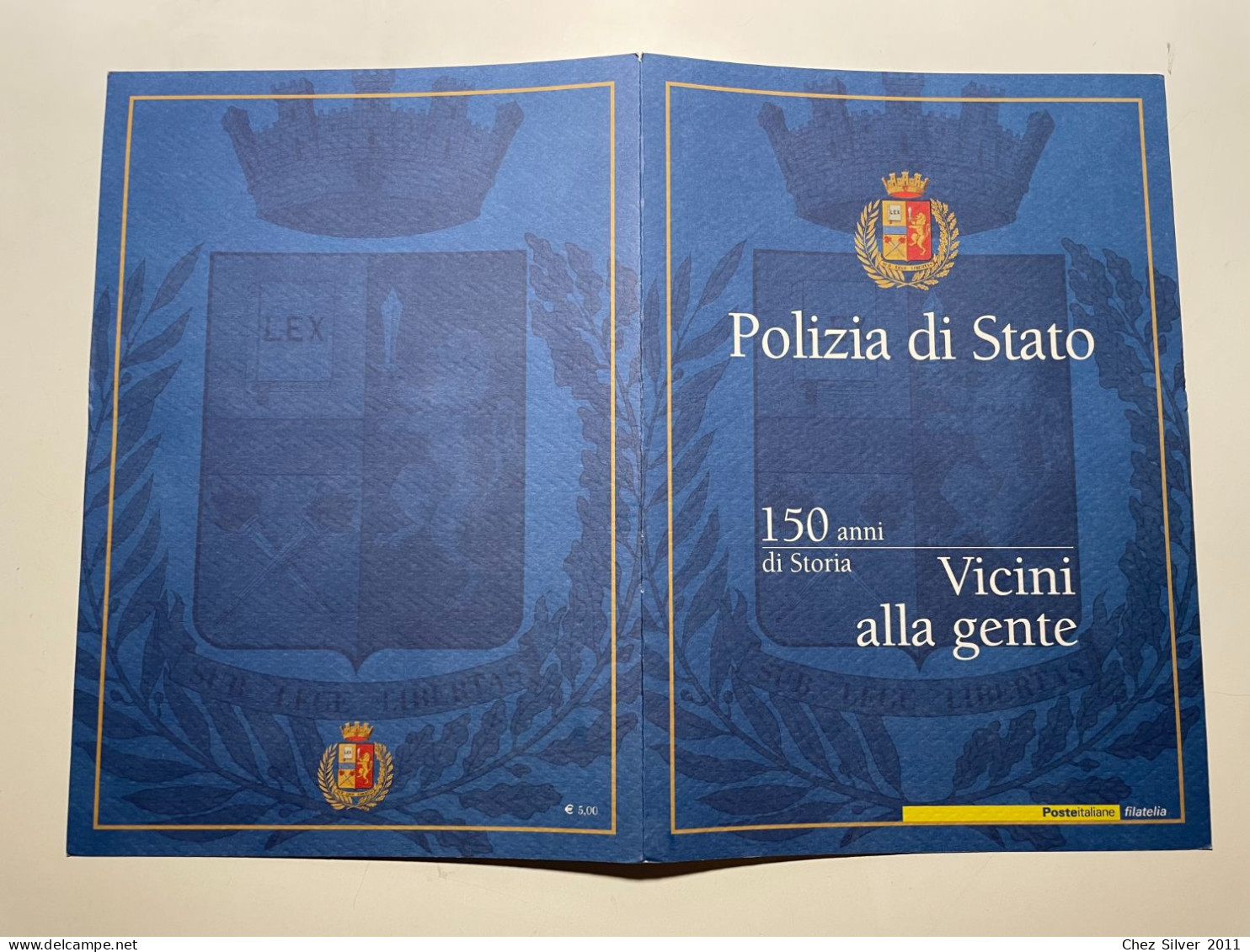 2002 Poste Folder 150° Polizia Di Stato Vicini Alla Gente 150th Italian Police - Folder