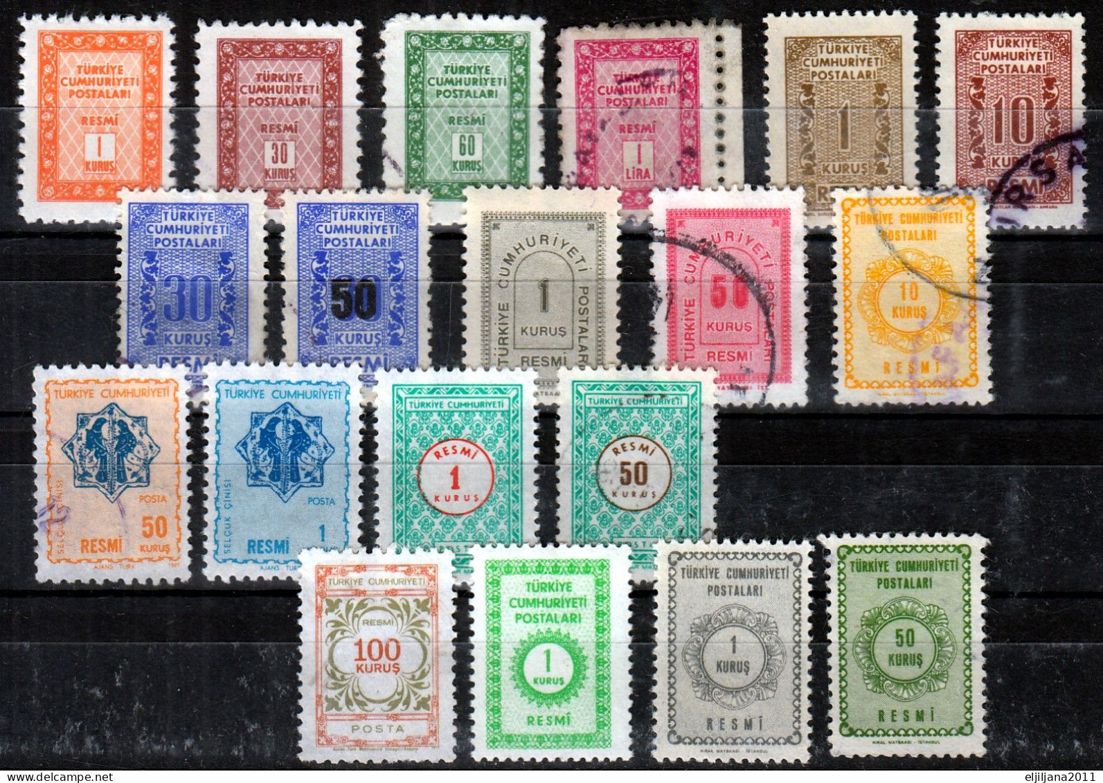 Action !! SALE !! 50 % OFF !! ⁕ Turkey 1960 - 1965 ⁕ Official / Dienstmarken ⁕ 19v Used/MNH - Timbres De Service