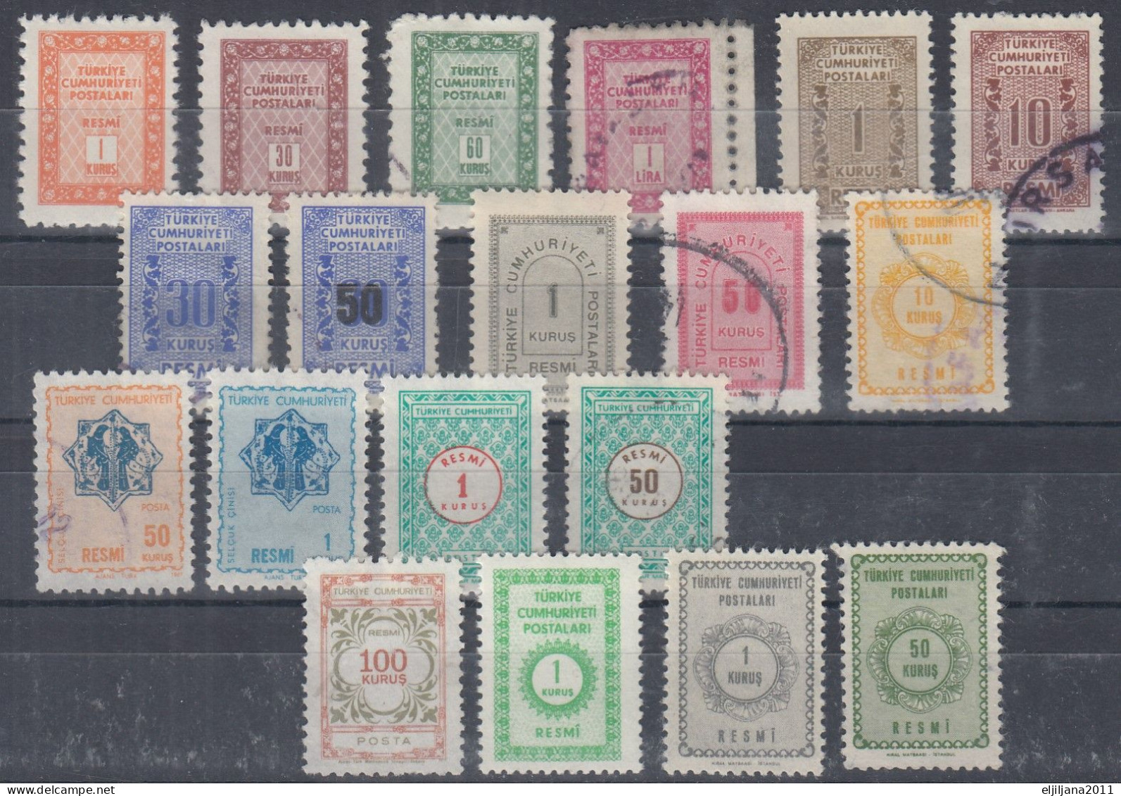 ⁕ Turkey 1960 - 1965 ⁕ Official / Dienstmarken ⁕ 19v Used/MNH - Official Stamps