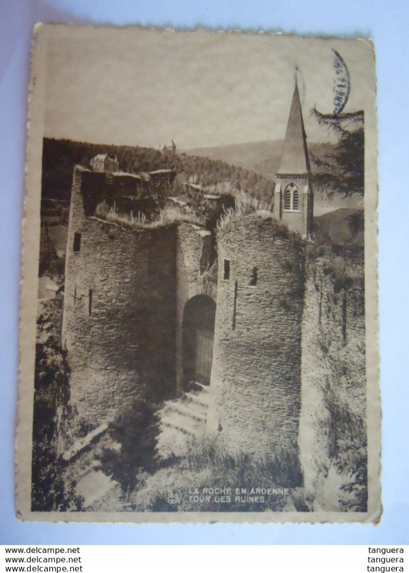 Mercurius 336 & TX35 A) Verstuurd Circulée 1934 La Roche-> Melle Op Pk Sur Cp La Roche En Ardenne Tour Des Ruines - 1932 Ceres Y Mercurio