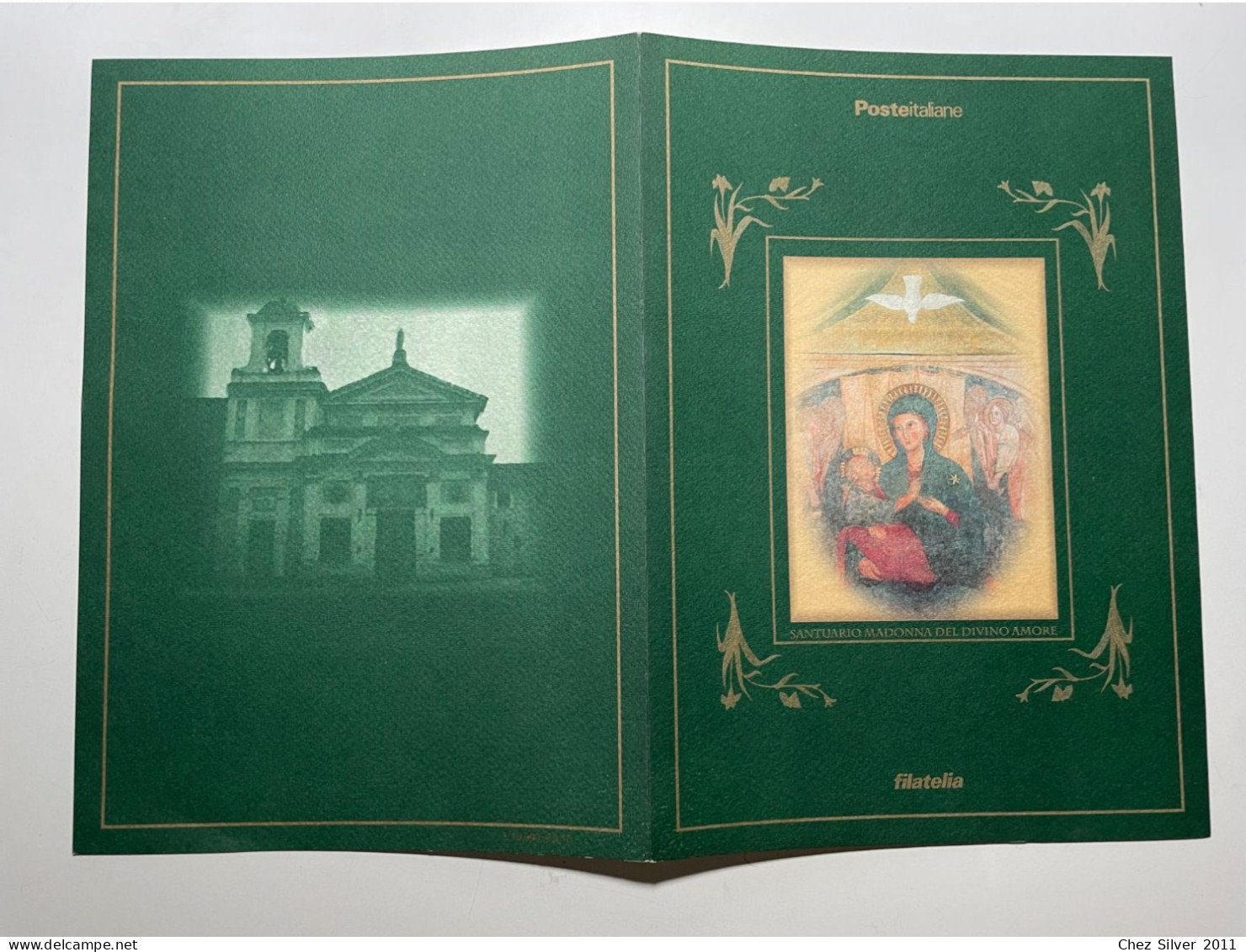 2000 Folder Santuario Madonna Del Divino Amore Con 2 Cartoline Filateliche Italy - Folder