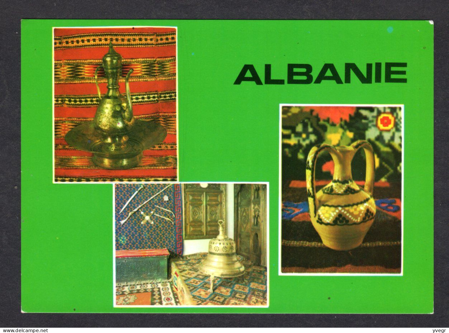 Albanie - Objets De La Culture Ancienne Albanaise (Edition 8 Mentori Tirana) Vase, Cruche, Cloche, Théière - Faïence, Or - Albanie