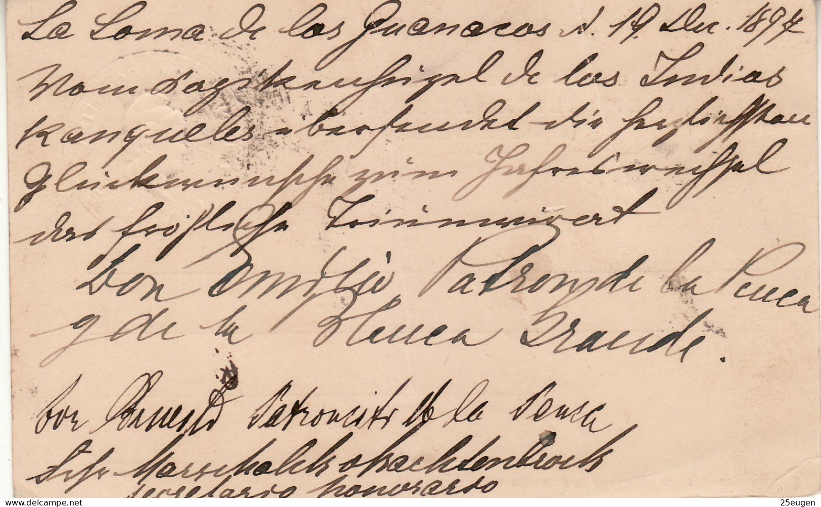 ARGENTINA 1897 POSTCARD SENT FROM BUENOS AIRES - Lettres & Documents