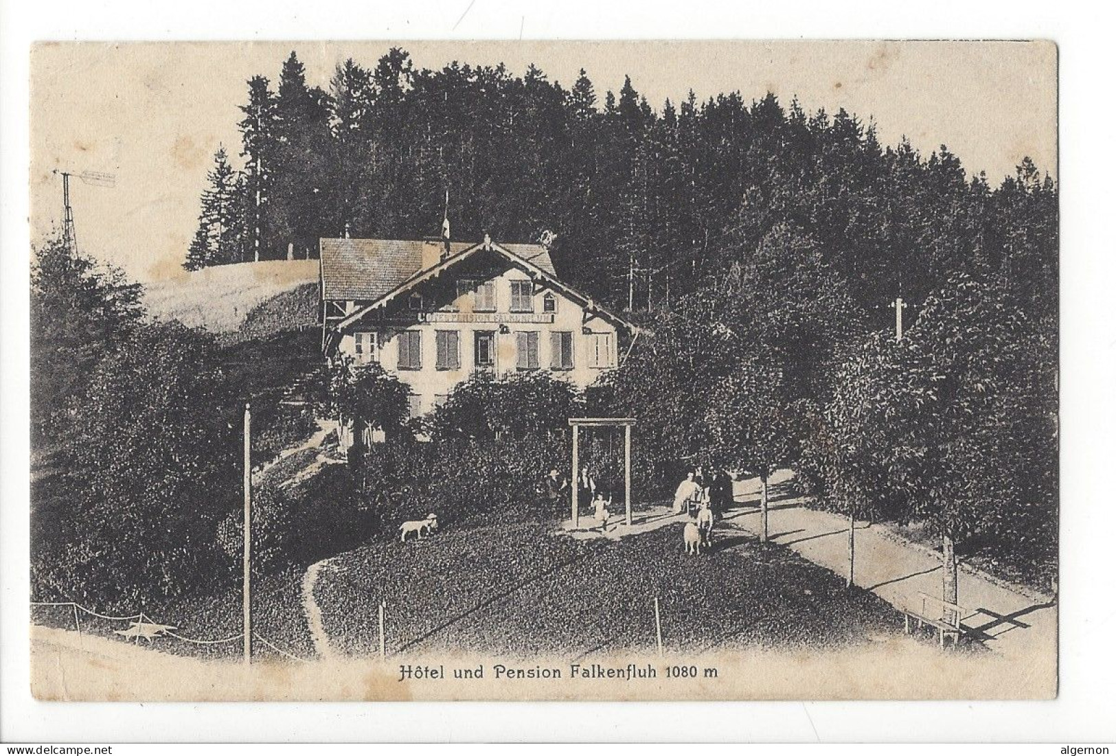 31758 - Hôtel Und Pension Falkenfluh Circulée 1907 - Oberdiessbach