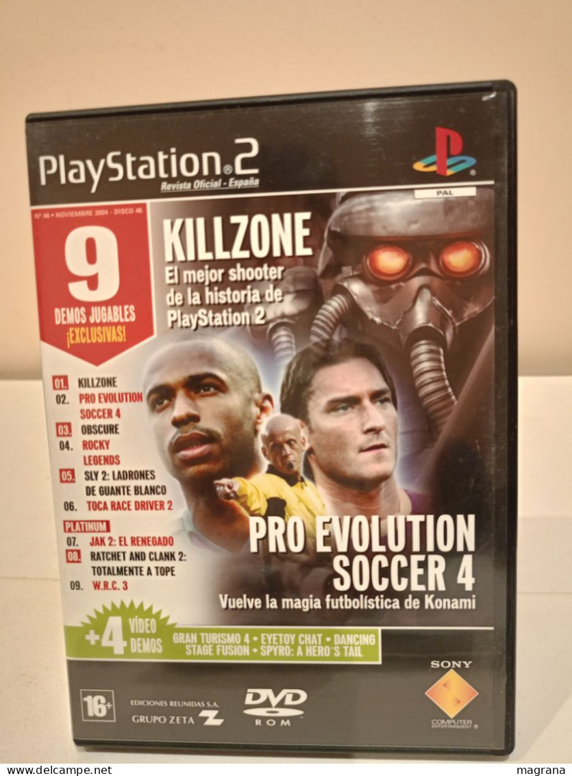 Demo PlayStation 2. N°46, Noviembre 2004. Killzone, Pro Evolution Soccer 4, Obscure, Rocky Legends... - Playstation 2