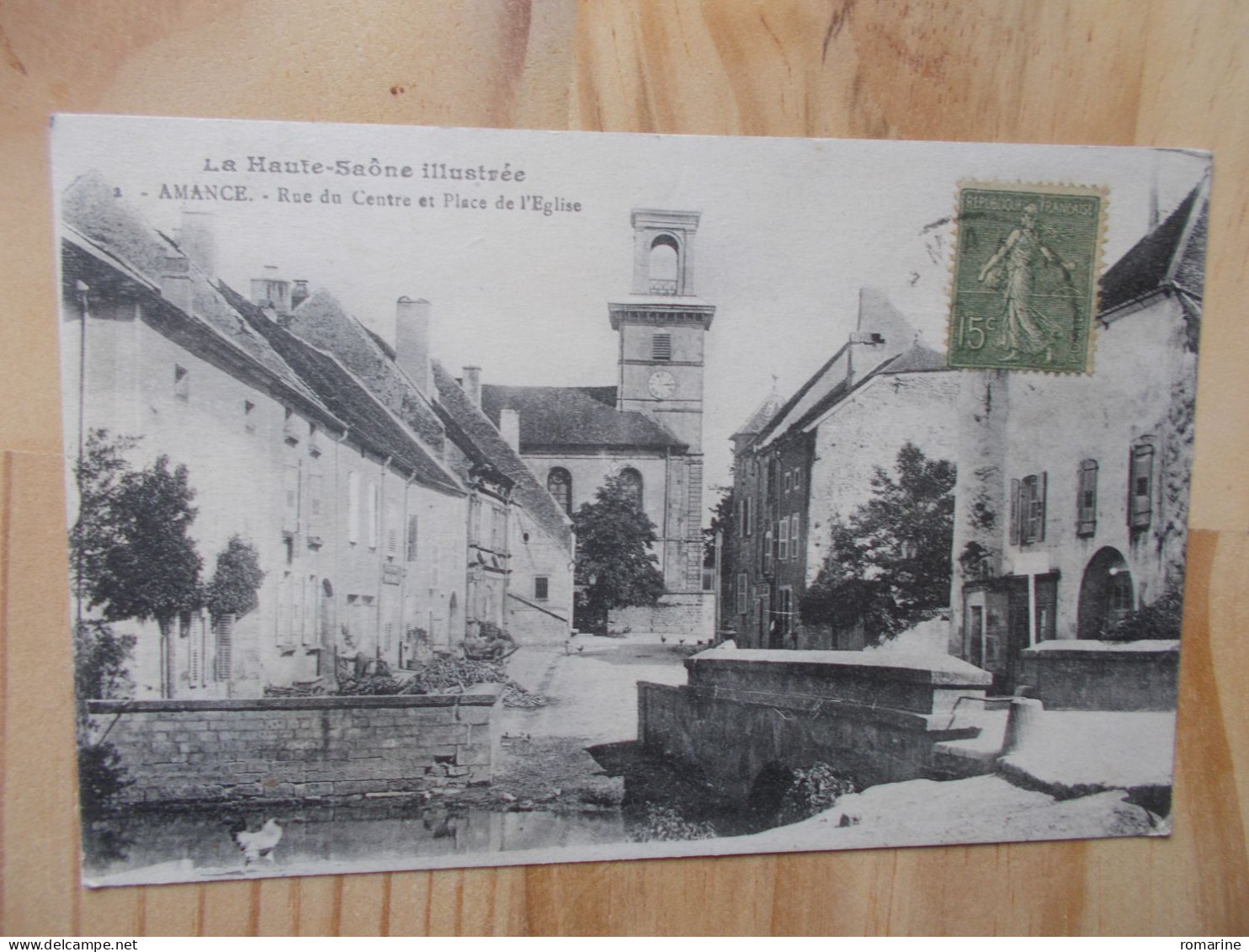 Amance - Rue Du Centre Et Place De L'Eglise - Amance