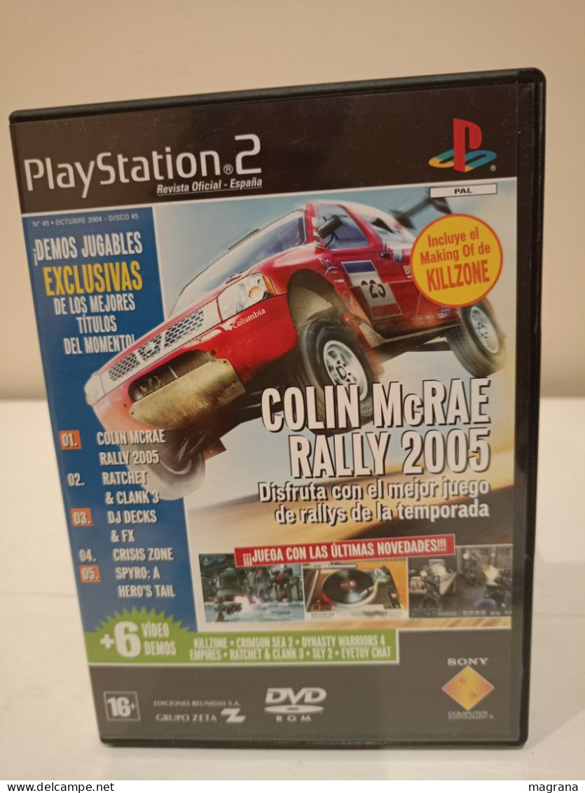 Demo PlayStation 2. N°45, Octubre 2004. Colin McRae Rally 2005, Ratchet & Clank 3, Dj Decks & Fx. - Playstation 2