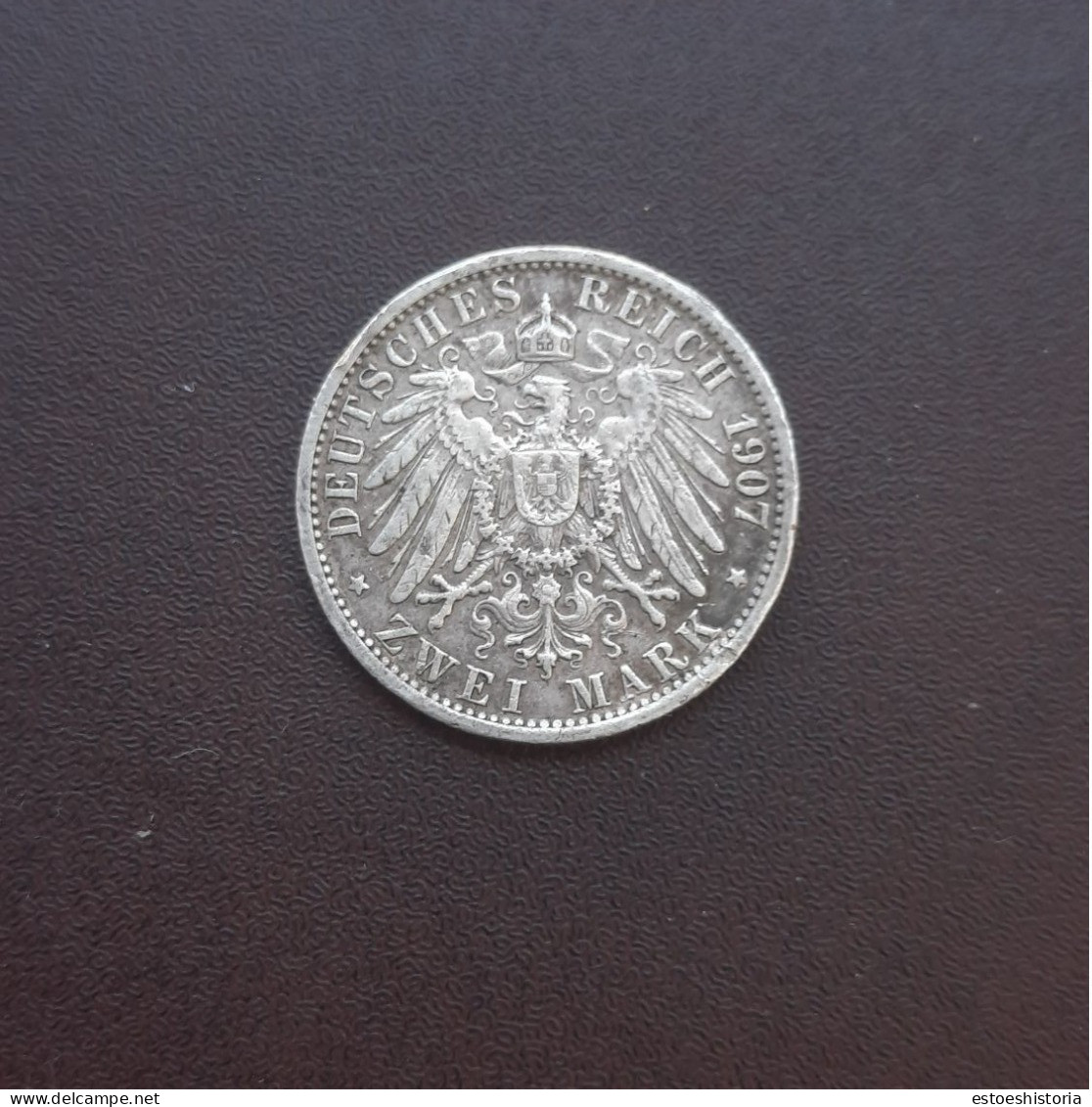 MONEDA DE 2 MARCOS DE ALEMANIA DEL AÑO 1907.PRUSIA,DE PLATA. - 2, 3 & 5 Mark Zilver