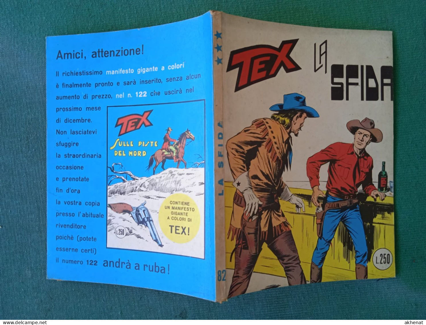 BIG - TEX N. 82 , TRE STELLE 250 Lire Aut 2926 DICEMBRE 1970 : Usato. Per Condizioni Vedi Scan - Bonelli