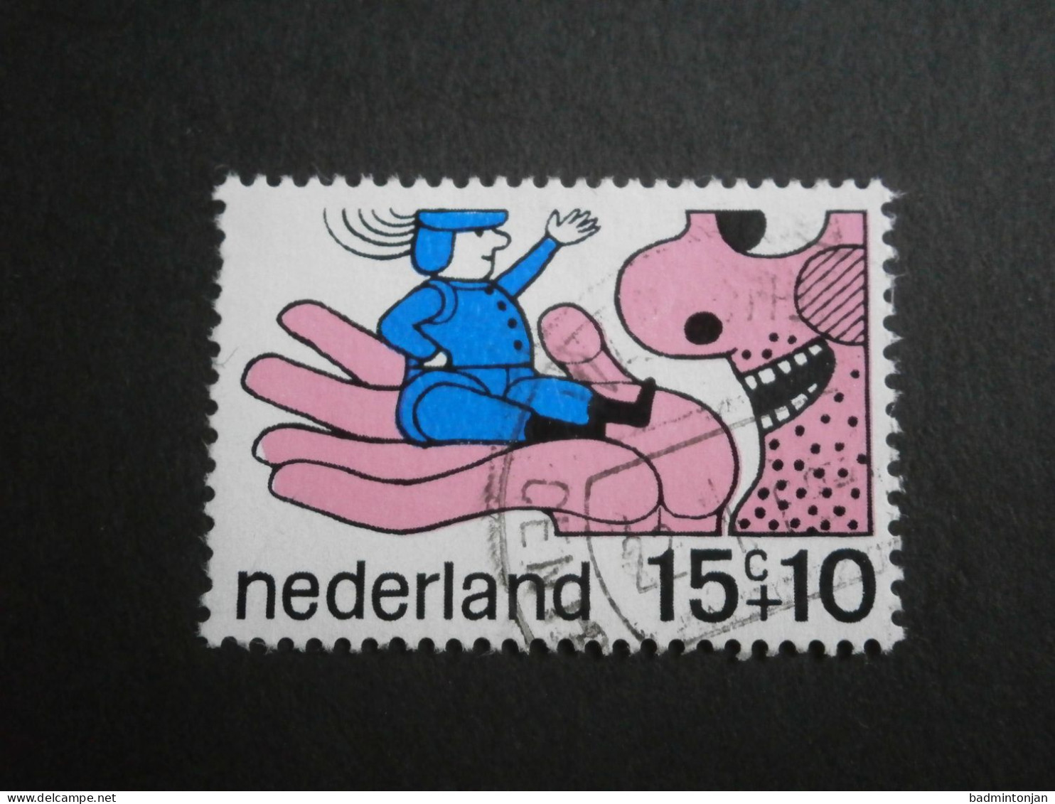 Nederland 917 PM Blok Gestempeld - Abarten Und Kuriositäten