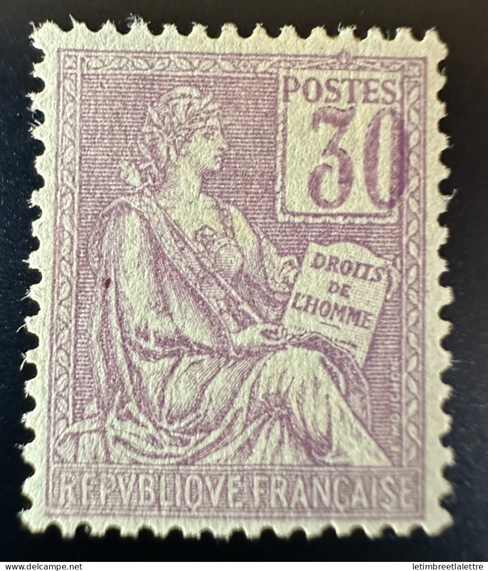 France - Variété - YT N° 115 A * Presque ** - Neuf Avec Infime Charnière - Faciale Déplacée à Droite - Unused Stamps