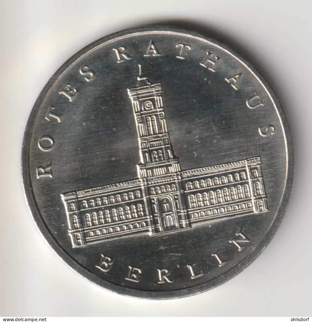 DDR 1987: 5 Mark, Berlin Rotes Rathaus, KM 115 - 5 Mark