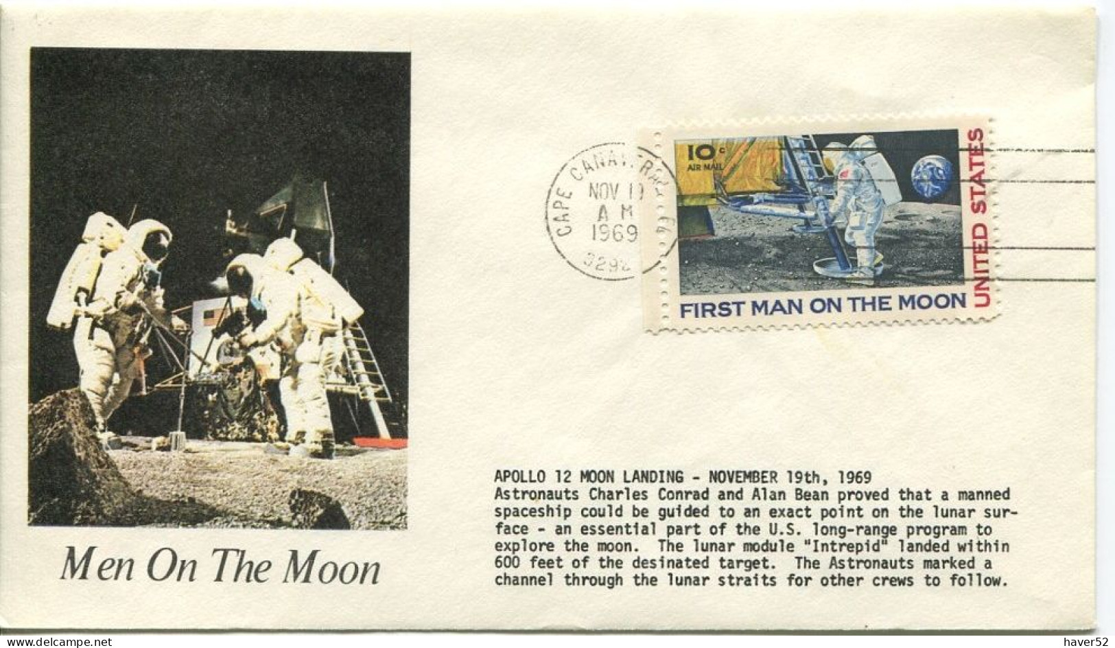 Apollo 12 - First Man On The Moon - Cover 1969 - Altri & Non Classificati