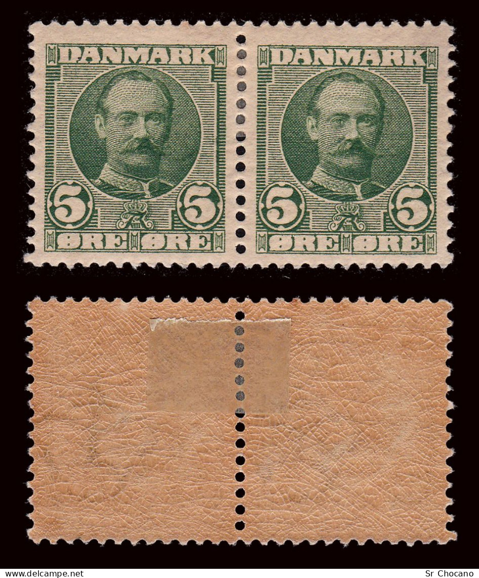 DENMARK.1907-12.SCOTT.72.5o.Frederik VIII.block 2.MH. - Neufs