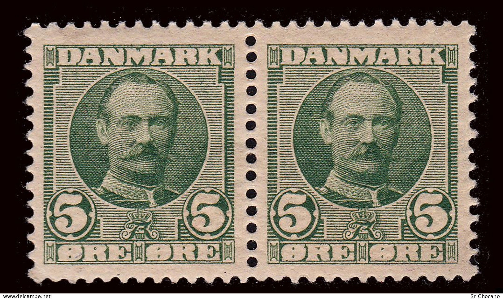 DENMARK.1907.SCOTT.72.Frederik VIII.block 2.5o.MNH. - Neufs