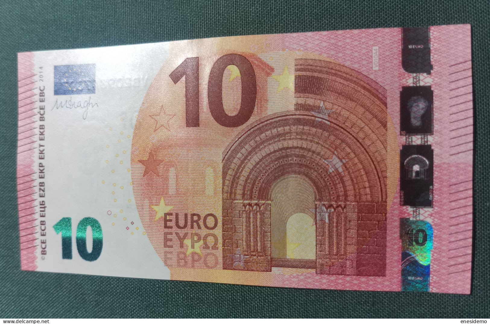 10 EURO SPAIN 2014 DRAGHI V010A4 VB SC FDS UNCIRCULATED PERFECT - 10 Euro