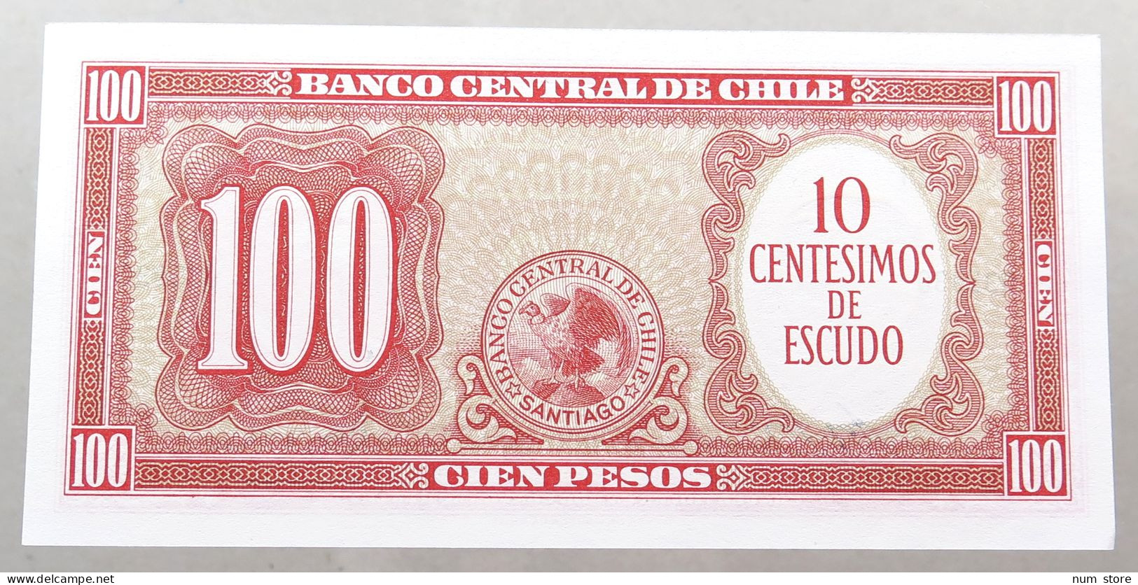 CHILE 100 PESOS 1961  #alb049 1305 - Chili