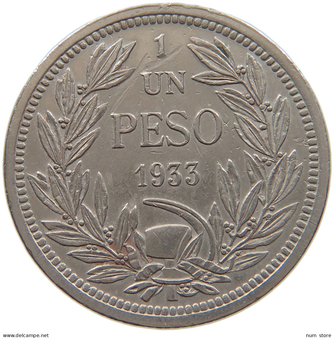 CHILE PESO 1933  #c034 0511 - Chili