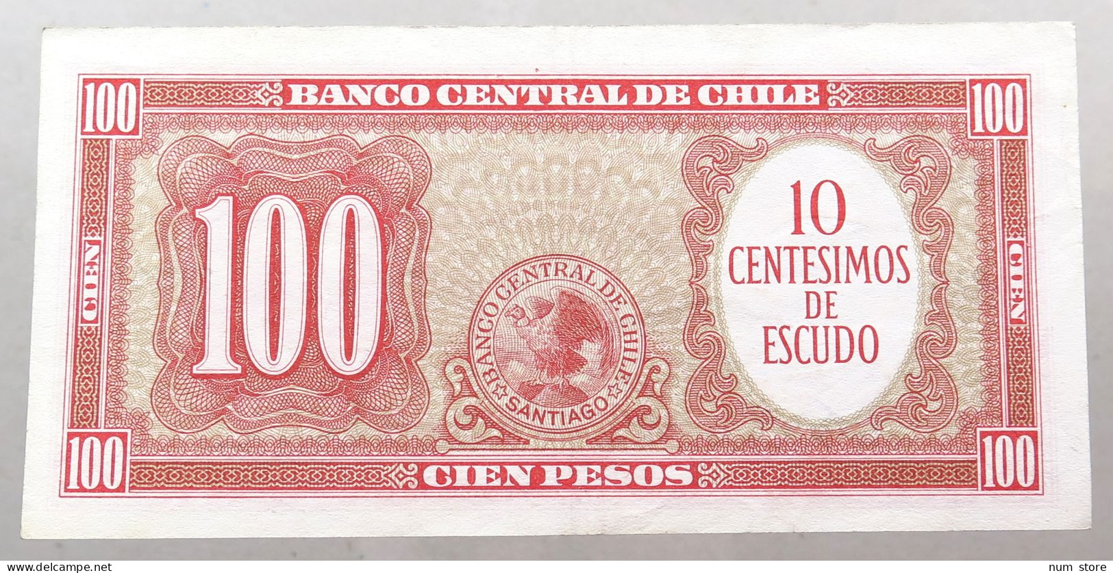 CHILE 100 PESOS 1961  #alb049 1303 - Chile