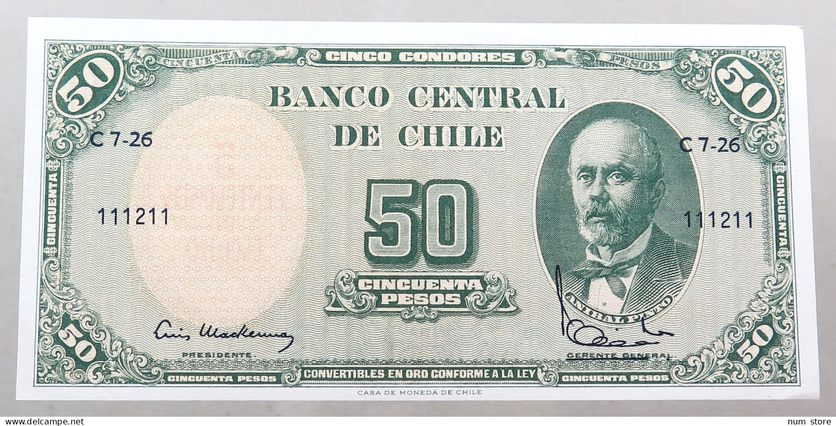 CHILE 5 PESOS 1960  #alb049 1299 - Chile
