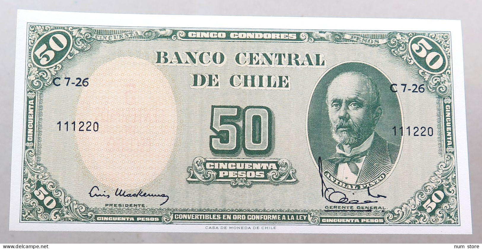 CHILE 5 PESOS 1960  #alb049 1293 - Chili