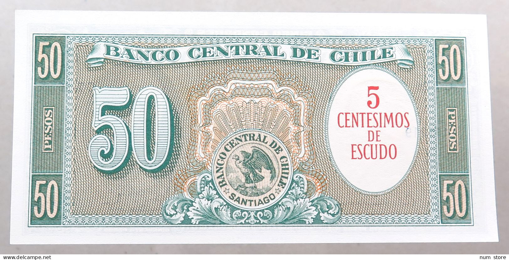 CHILE 5 PESOS 1960  #alb049 1295 - Chile