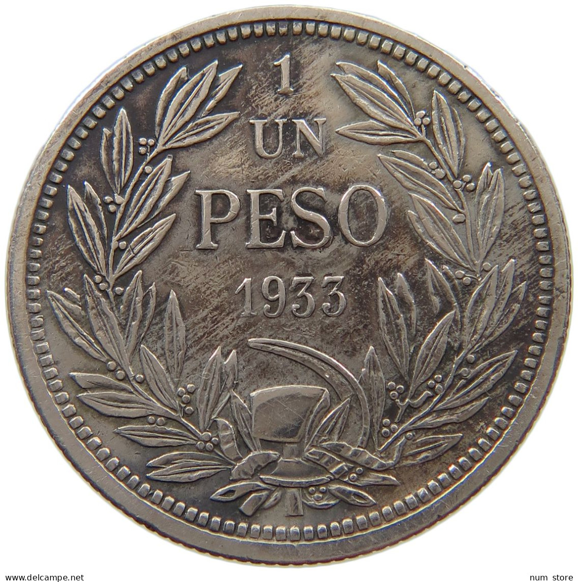 CHILE PESO 1933  #a043 0007 - Chile