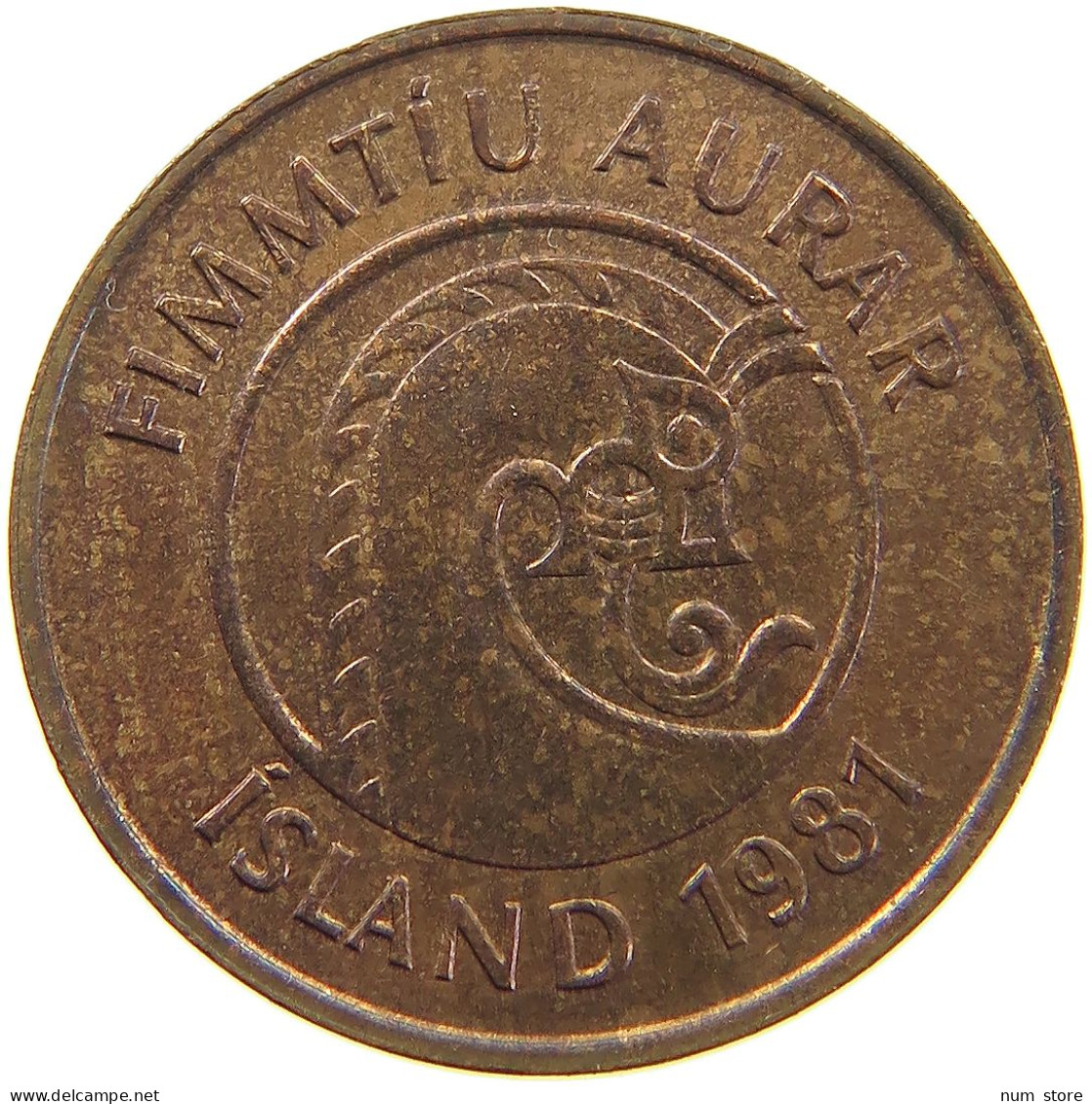 ICELAND 50 AURAR 1981  #s080 0235 - Islandia