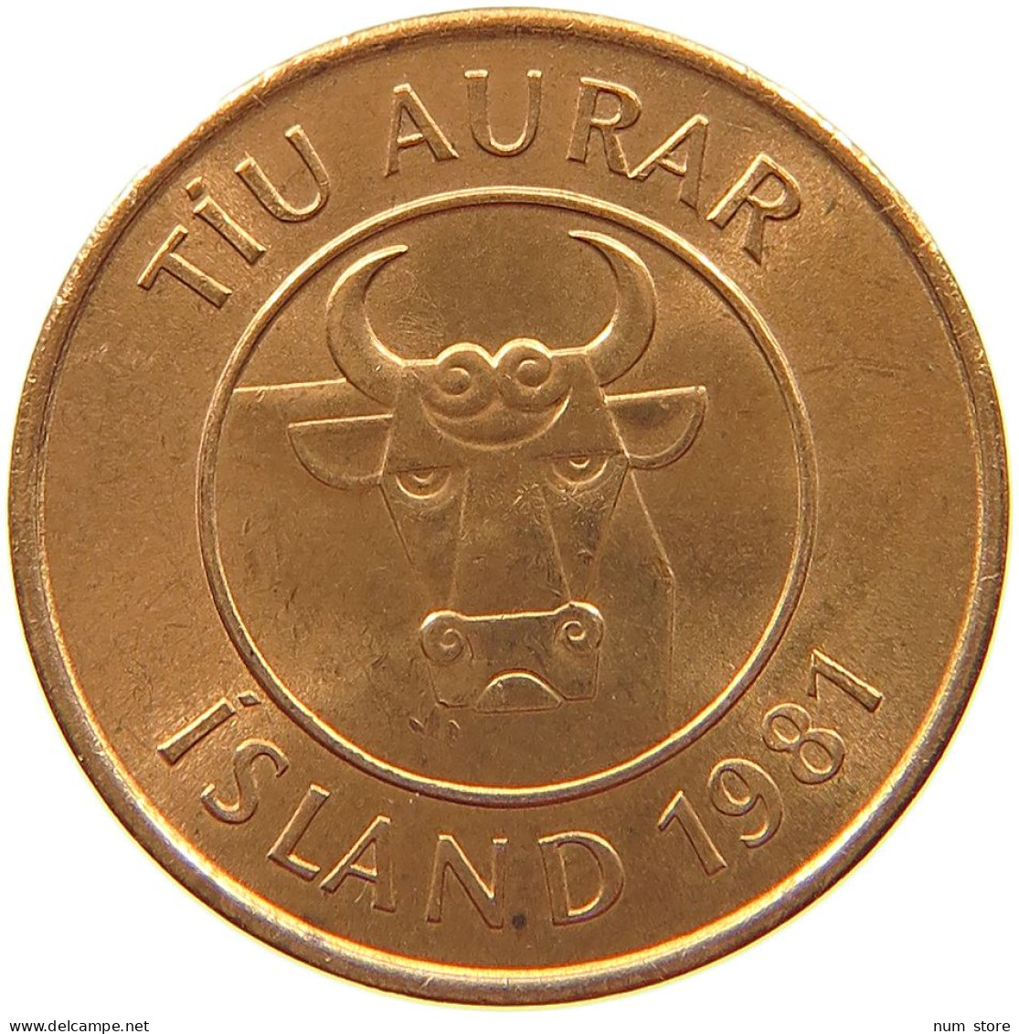 ICELAND 10 AURAR 1981  #s067 0479 - Iceland