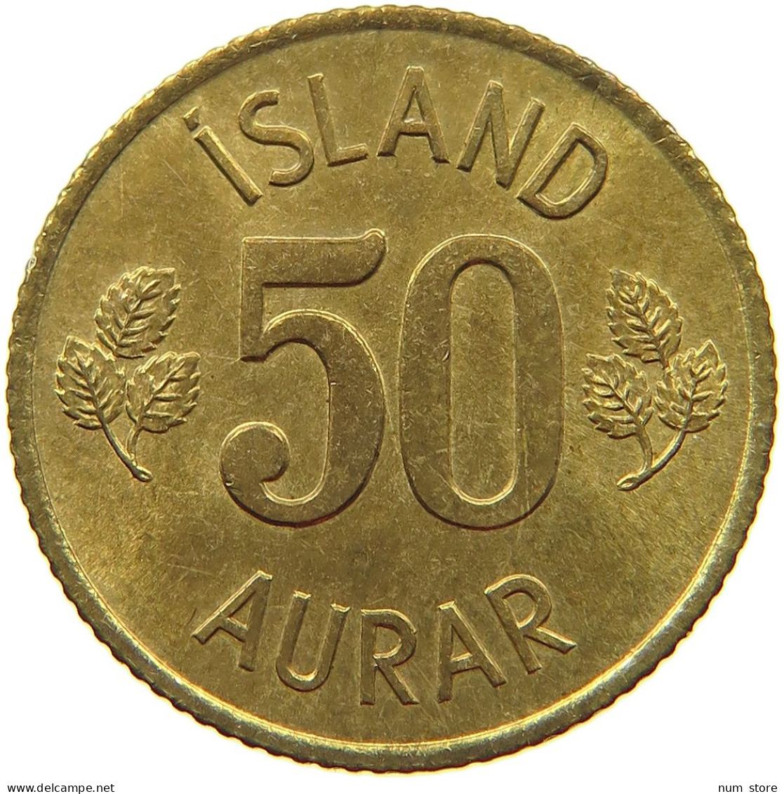 ICELAND 50 AURAR 1970  #s066 0717 - Islande