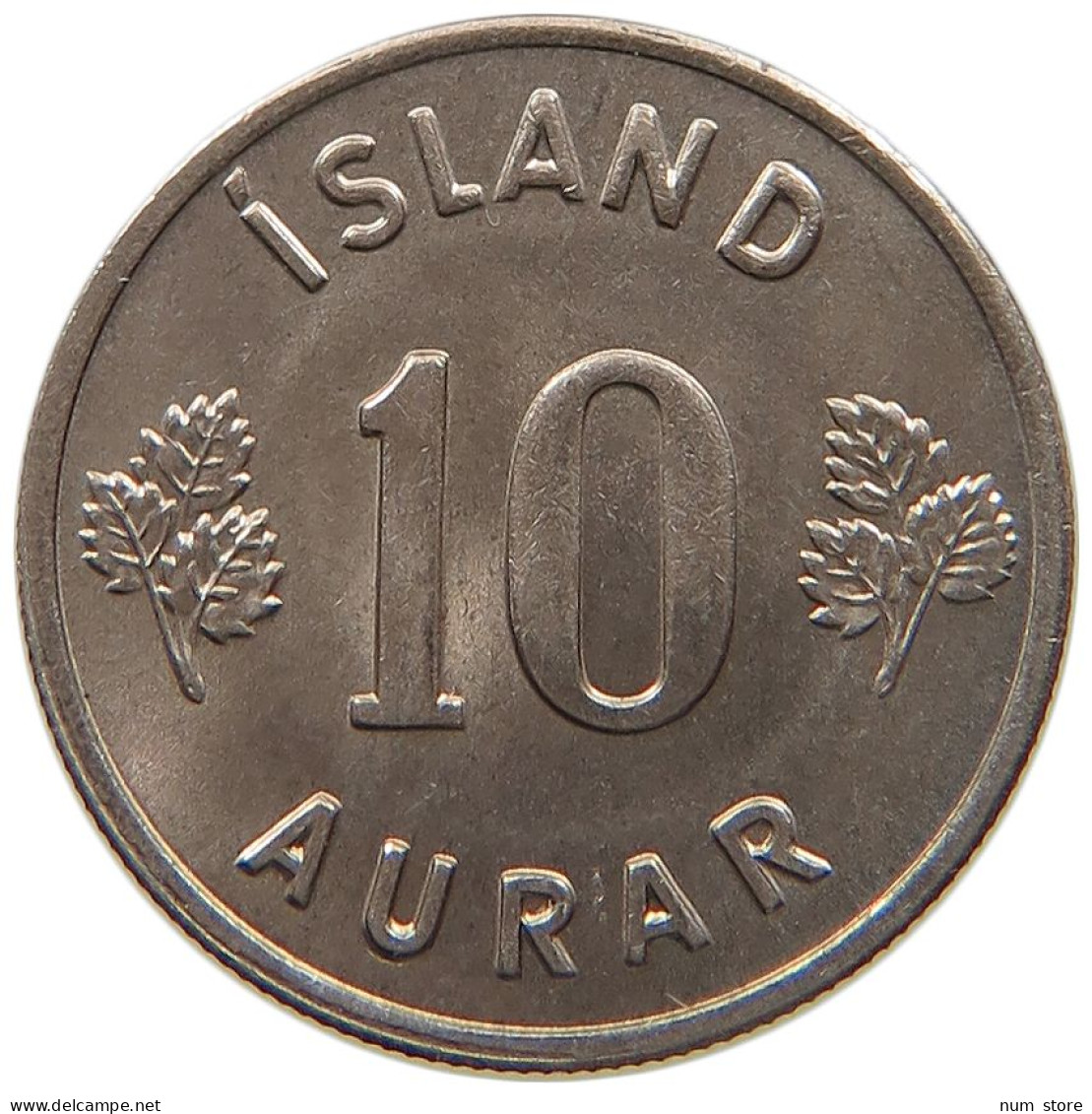 ICELAND 10 AURAR 1969  #s066 0197 - Island