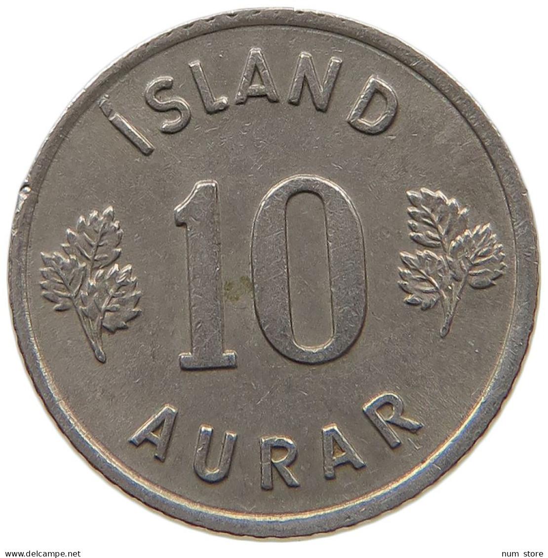 ICELAND 10 AURAR 1965  #s066 0195 - Islandia